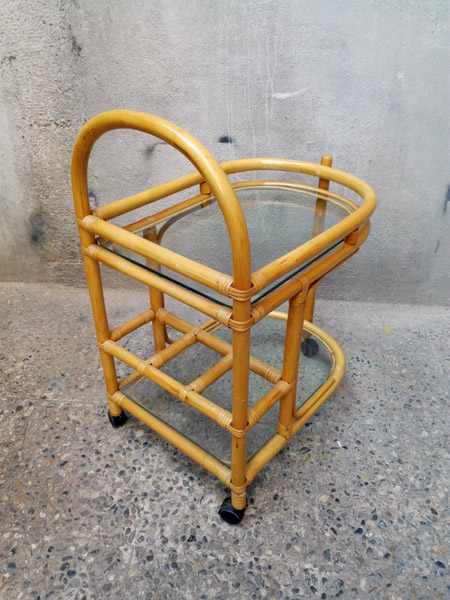 camarera 3ruedas bambu cristal 65-86.5x64x46 1u